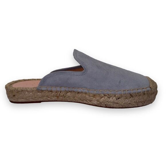 J. Crew Suede Espadrille Slip-on Mules Slate (Blue) AY314 Women's 8 - Picture 7 of 11